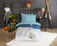 Guten Morgen Flanellen Duvet Cover "Polar" - Multi - Rits