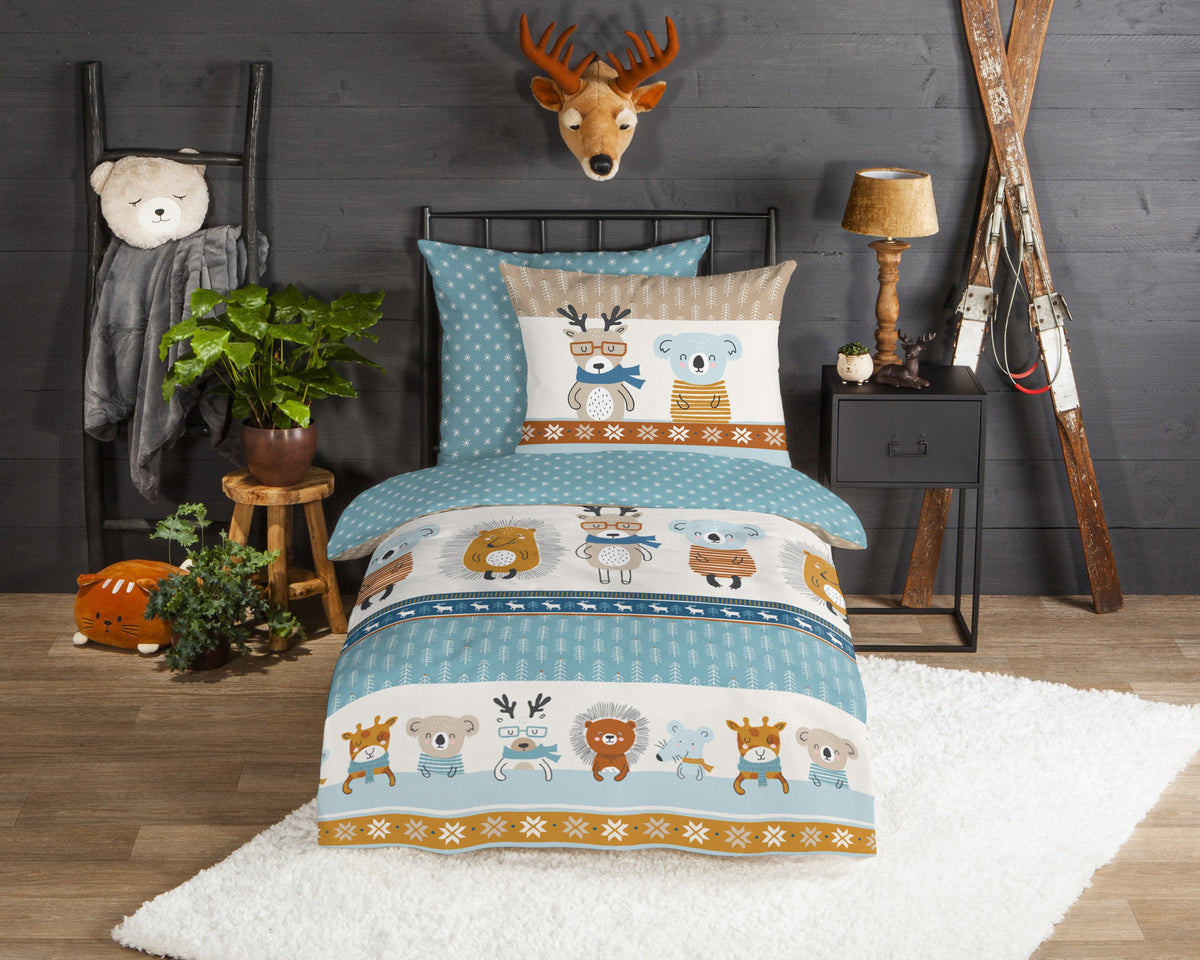 Guten Morgen Flanellen Kinderbecher bedecken "Woodland" - Multi - Rits