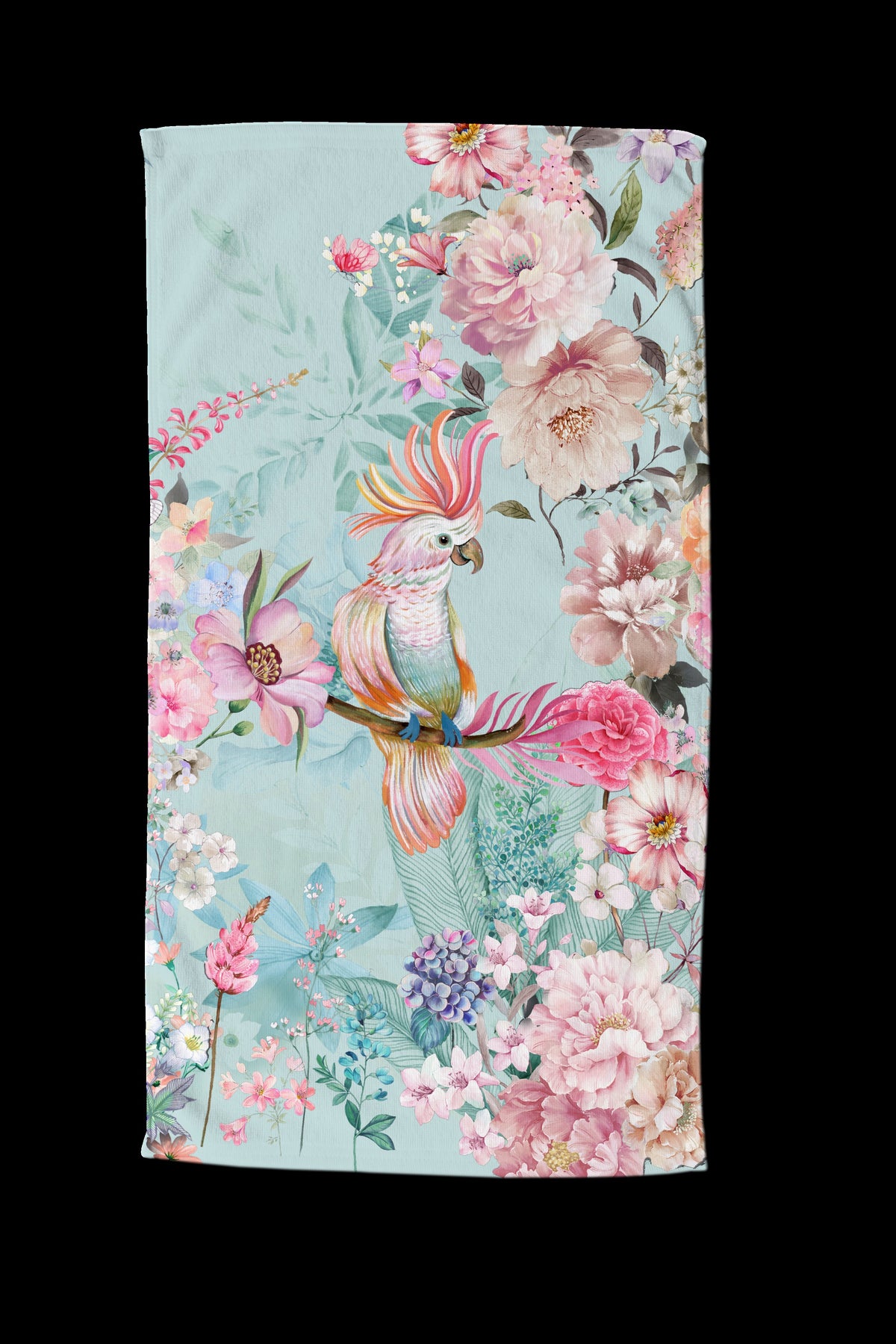 BeachTowel Poly Velours Guten Morgen Multi - Gesloten