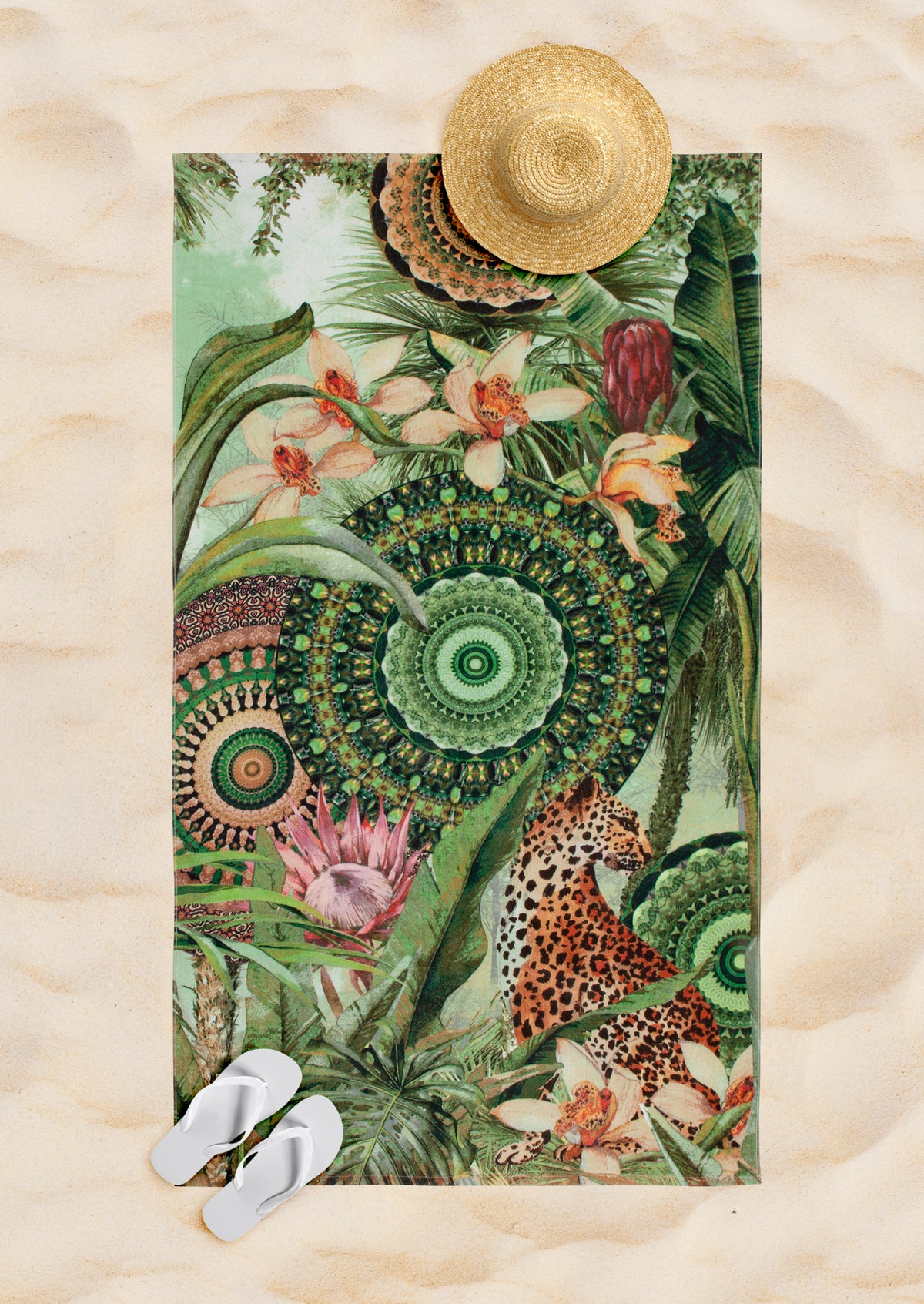 Beachtowel Hip Grün - Gesloten