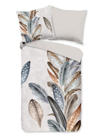 Guten Morgen Flanellen Duvet Cover "Eina" - Sand - Rits