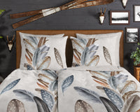 Guten Morgen Flanellen Duvet Cover "Eina" - Sand - Rits