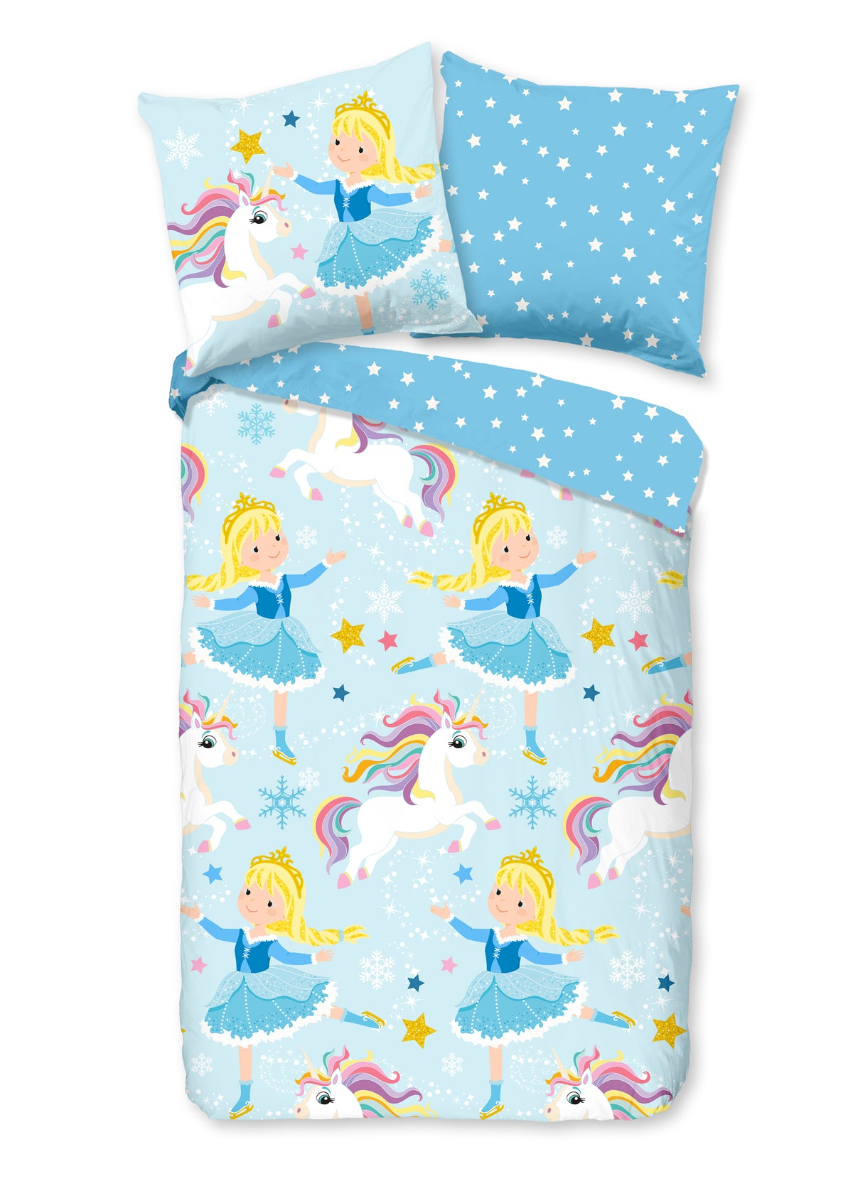 Guten Morgen Flanellen Children's Cups Deckung "icprincess" - Multi - Rits