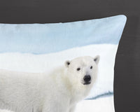 Guten Morgen Flanellen Duvet Cover "Care" - Blau - Rits