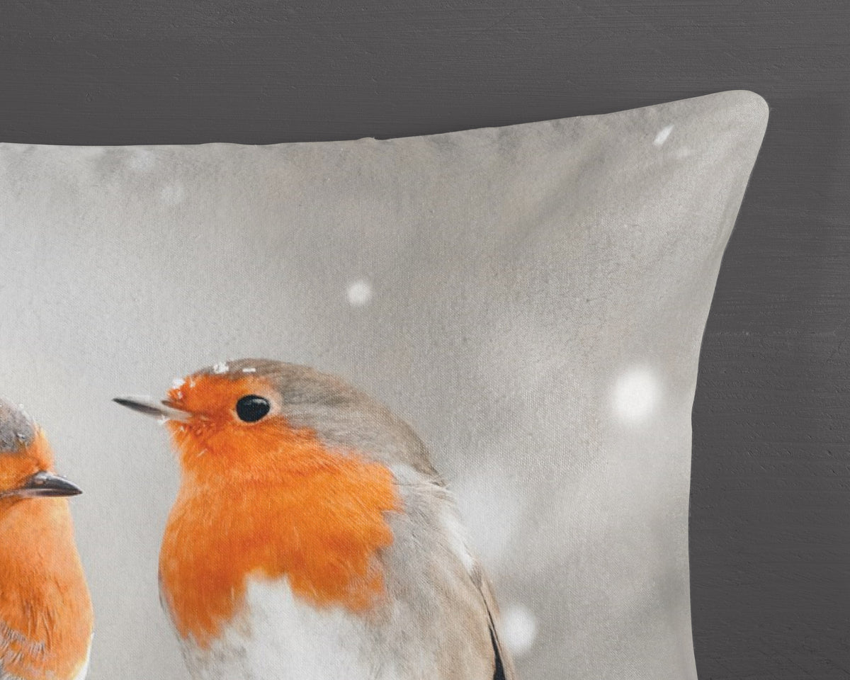 Guten Morgen Flanellen Duvet Cover "Greets" - Grau - Dubbele instopflap