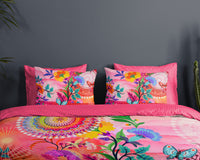 Hip Satin Duvet Cover "Giselah" - Multi - Dubbele instopflap