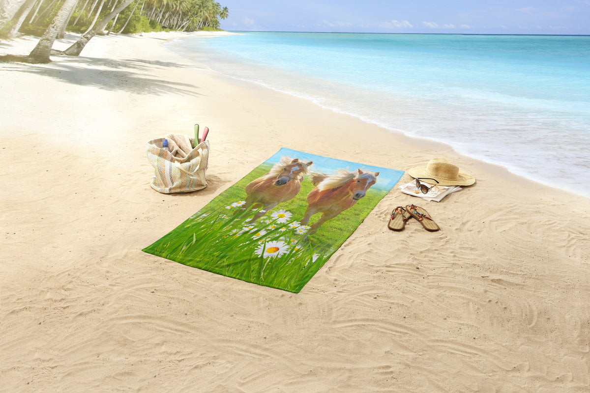 BeachTowel Poly Velours Kinder Guten Morgen Multi - Gesloten