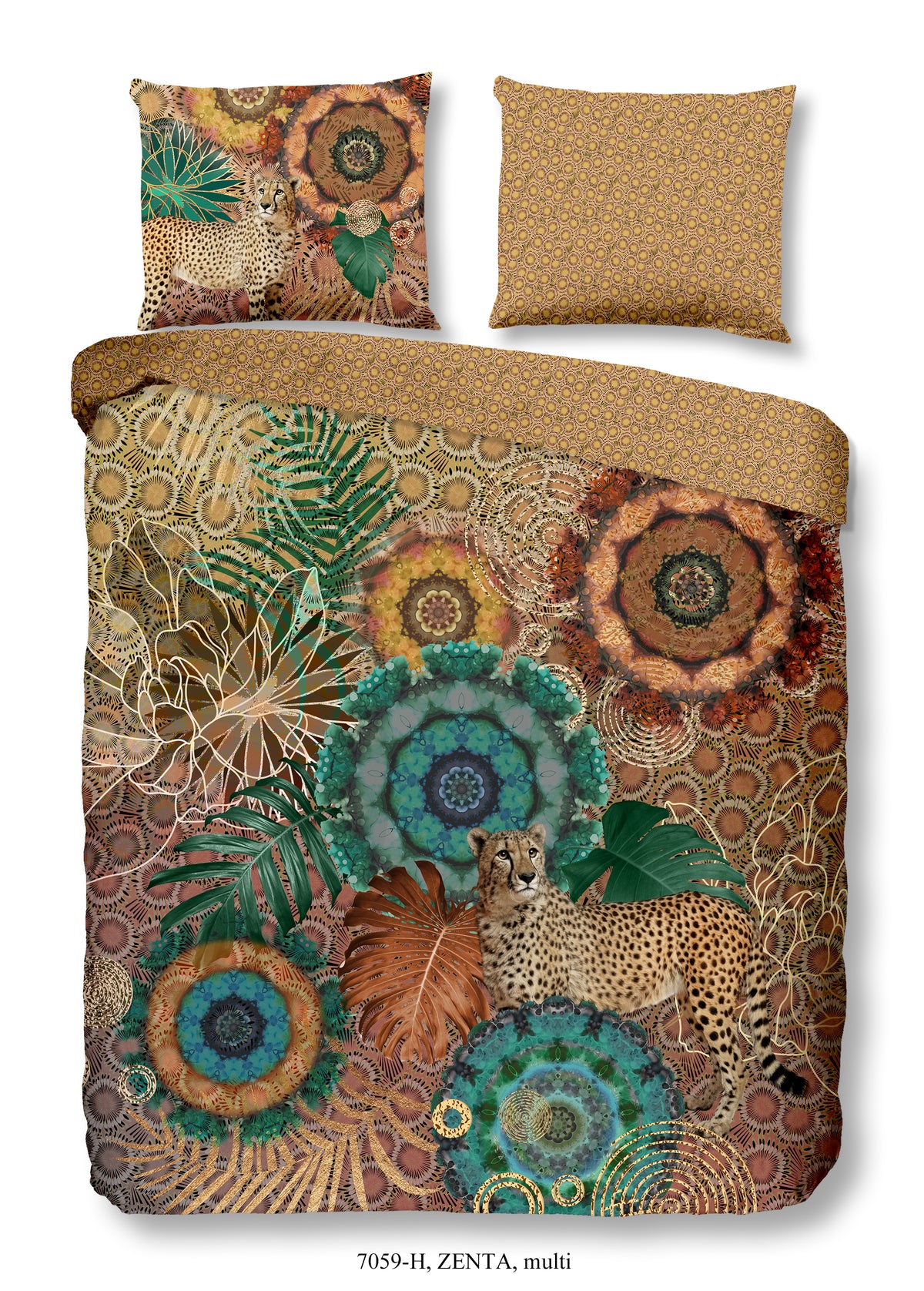 Hip Satin Duvet Cover "Zenta" - Multi - Dubbele instopflap