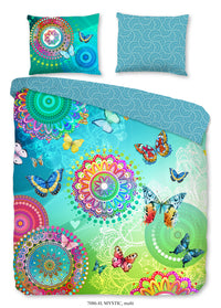 Hip Satin Duvet Cover "Mystic" - Multi - Dubbele instopflap