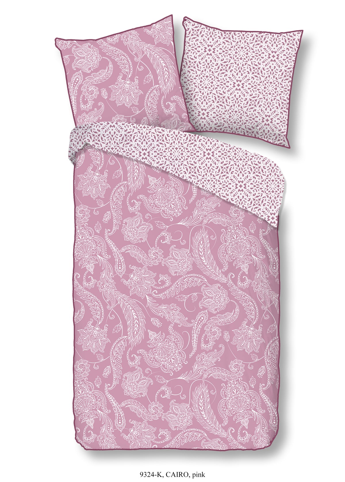 Descanso Satin Duvet Cover "Kairo" - Pink - Rits