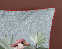 Descanso Satin Bettdecke "Sarenza" - Grau - Dubbele instopflap