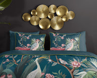Descanso Satin Duvet Cover "Sarenza" - Benzin - Dubbele instopflap