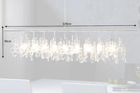 DIAMONDS XL Extravagante Hängelampe 120cm Kristall Lampe mit 9 Leuchten