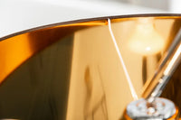 FORMA Design Bogenlampe 215cm schwarz gold Stehlampe mit Marmorfuß
