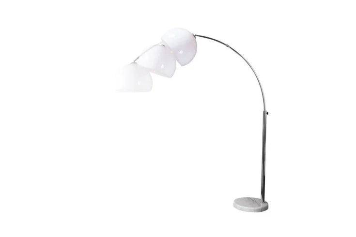 LOUNGE DEAL Extendable Arc Lamp 175-205cm Marble Base Floor Lamp