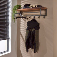 Garderobe Daytona Hutablage 6 Haken / Massiv Saja