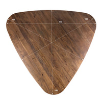 Arcadia Triangle Esstisch 165 cm Massivholz Akazie Braun – Design Esstisch mit Mittelfuß