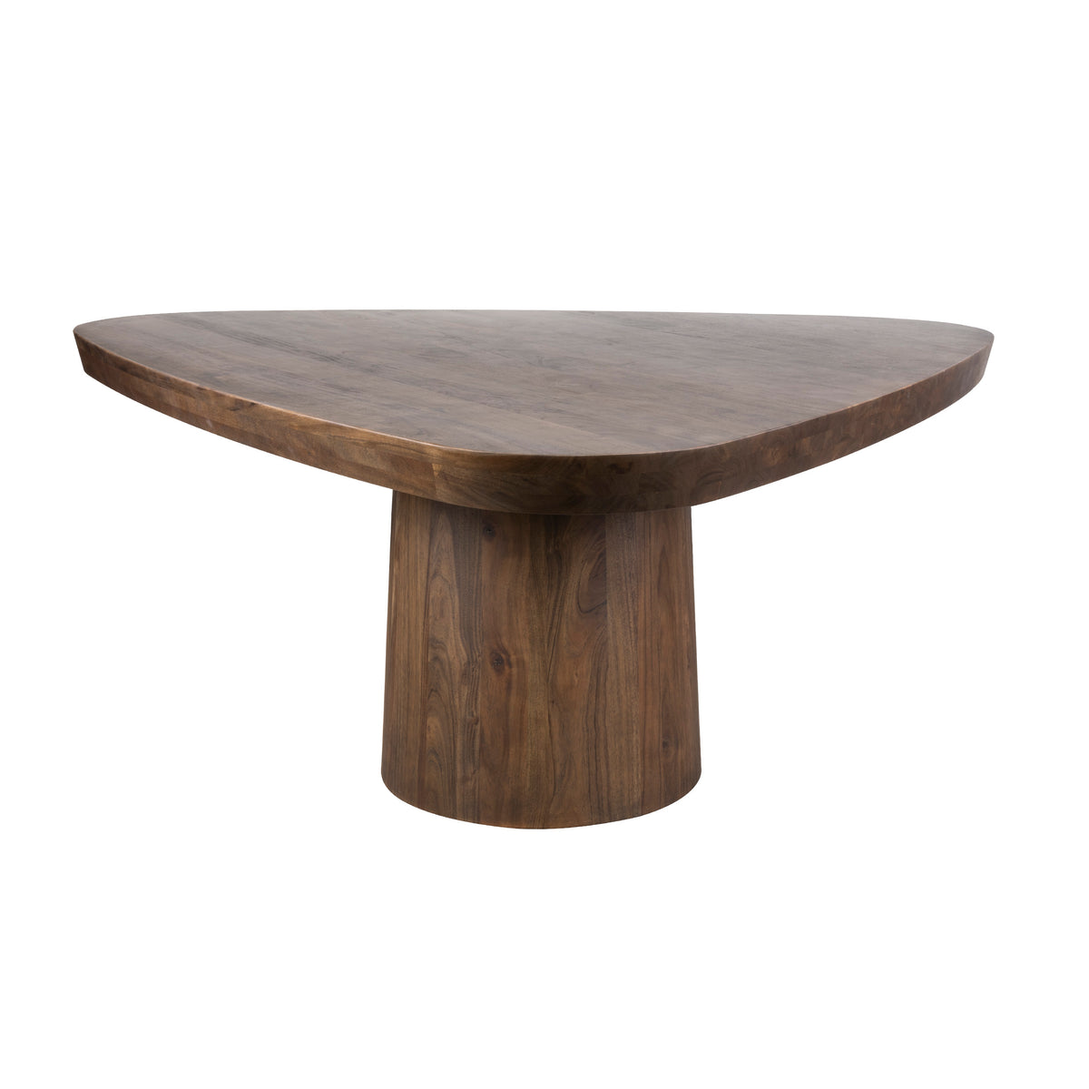 Arcadia Triangle Esstisch 165 cm Massivholz Akazie Braun – Design Esstisch mit Mittelfuß