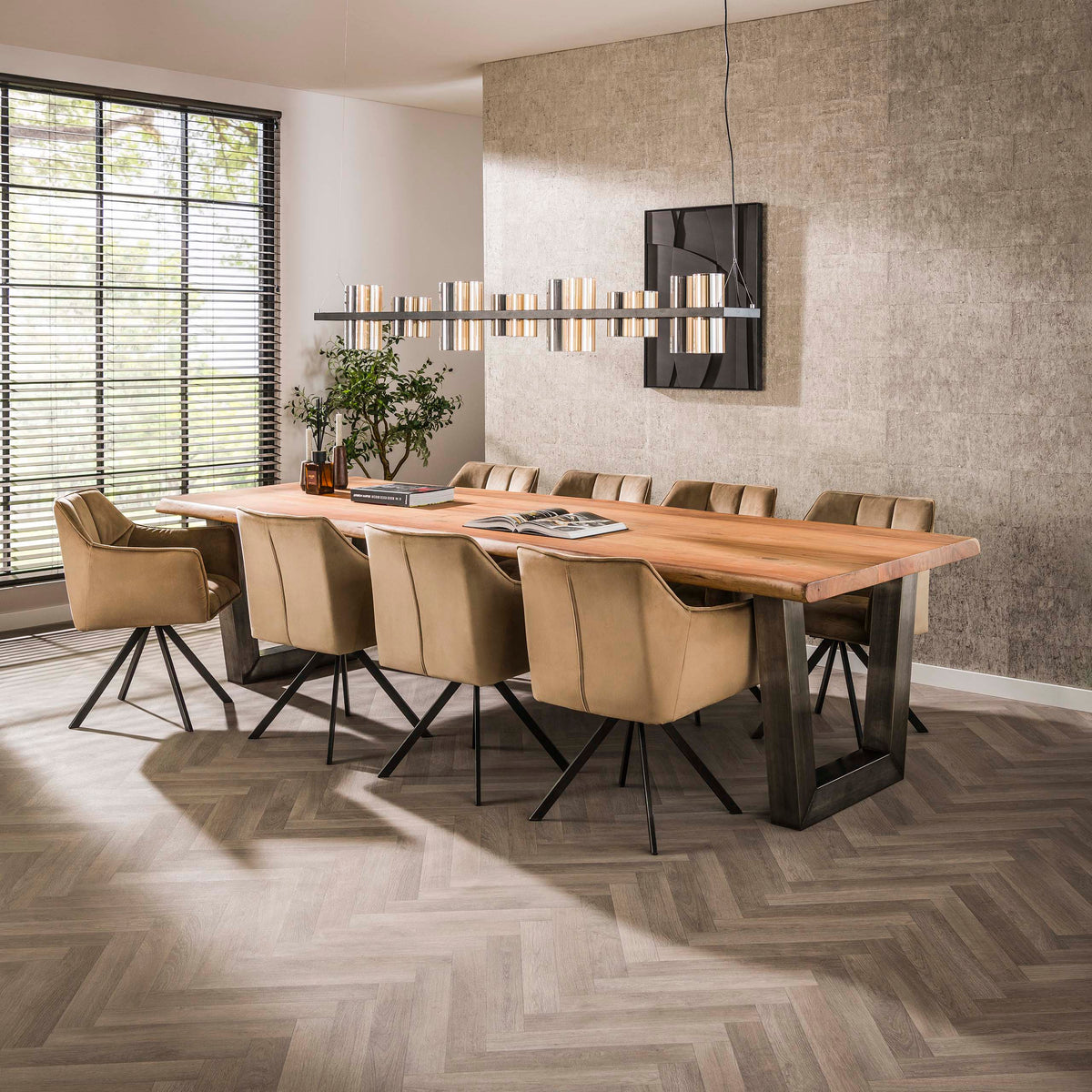 Esstisch Stamm 300cm / Massiv Akazie