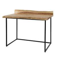 DURA STEEL Industrial console table 100cm black with two shelves