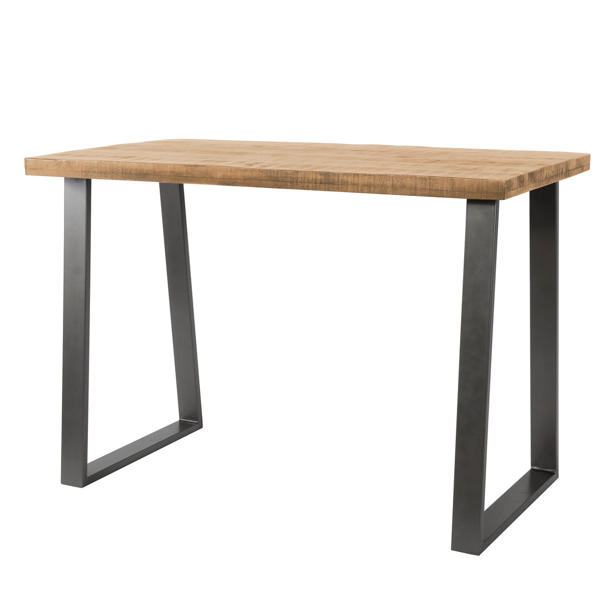 DURA STEEL Industrial console table 100cm black with two shelves