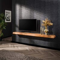 SNAKE Design shelf 165cm oak look bookcase with five shelves