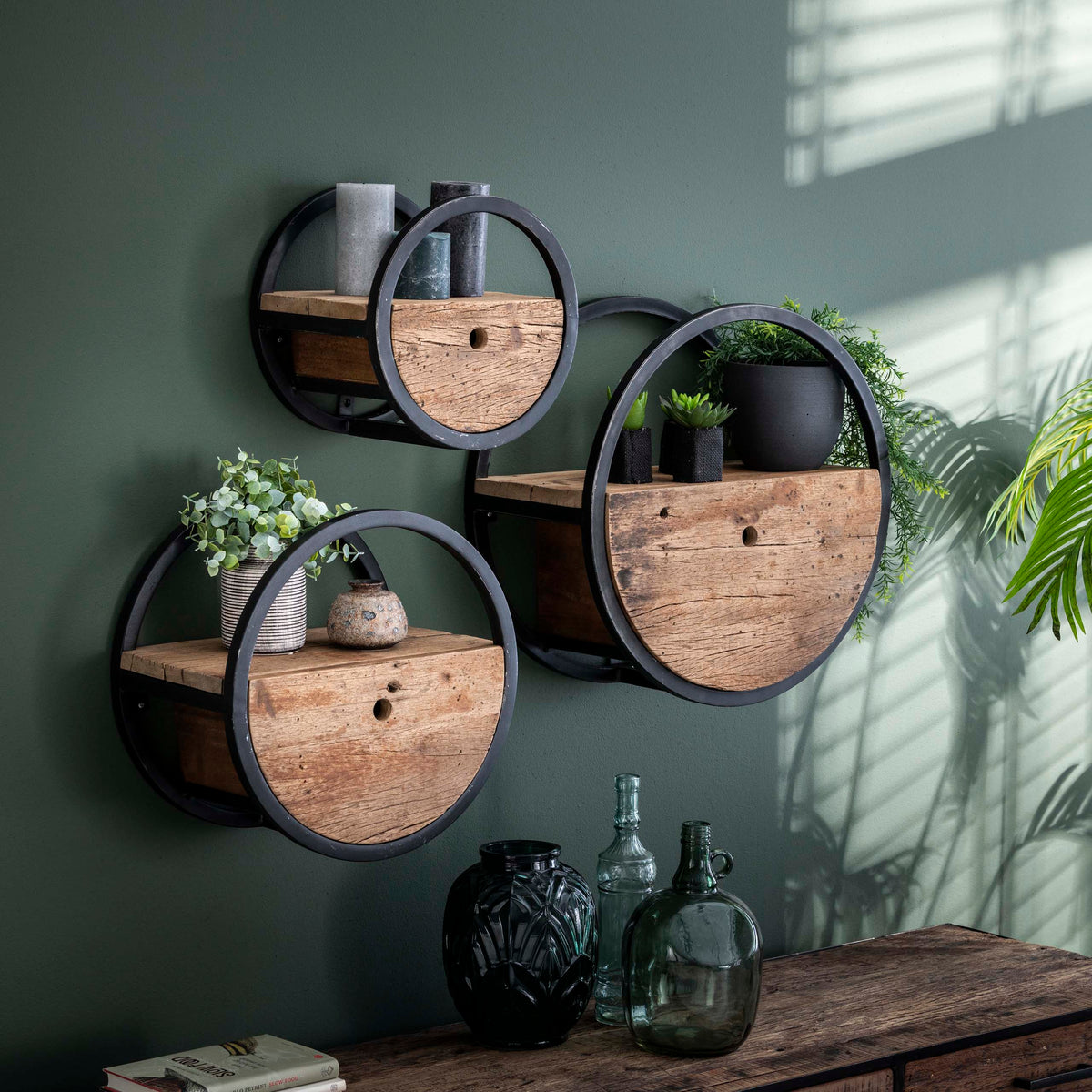SNAKE Design shelf 165cm oak look bookcase with five shelves