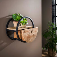 SNAKE Design shelf 165cm oak look bookcase with five shelves