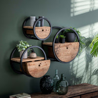 SNAKE Design shelf 165cm oak look bookcase with five shelves