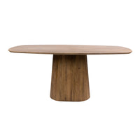 WAVE Centro Esstisch dänisch oval 180cm / Massiv Mango sand