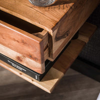 Nachttisch Shelve 1 Schublade / Massiv Akazie