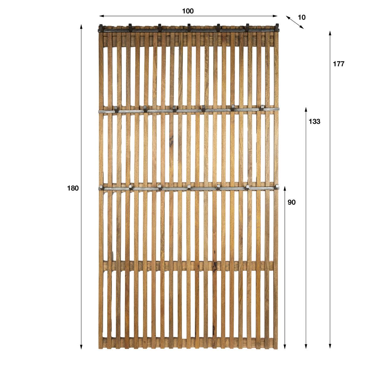Garderobe Tweak hoch XL 20 Haken / Massiv Mango sand