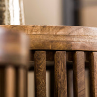 TWEAK 2er Set Couchtisch 65+50 cm rund Mangoholz massiv