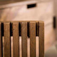 TWEAK TV-Möbel 2 Türen + 2 Schubladen / Massiv Mango sand Metallfüße schwarz