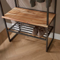 Garderobenmöbel Edge / Massiv Akazie