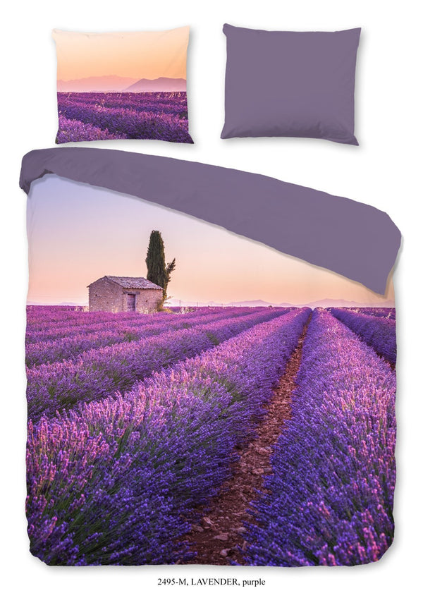 Lavender Bettbezug mit Kissenbezug