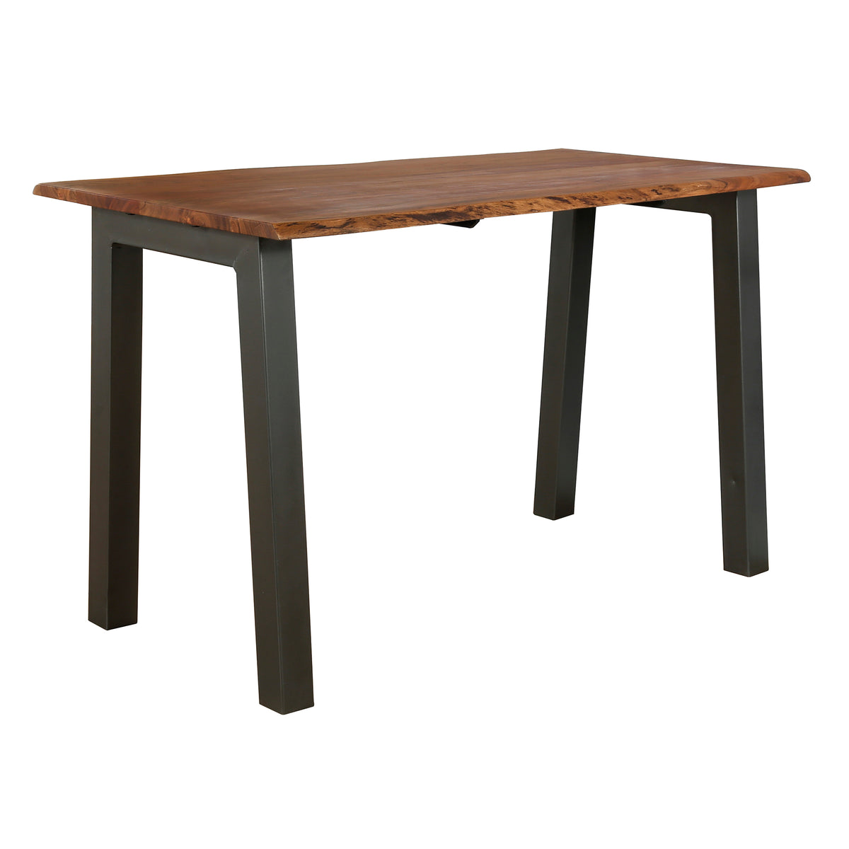 DURA STEEL Industrial console table 100cm black with two shelves