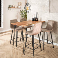 Bartisch Edge 130cm / Massiv Akazie