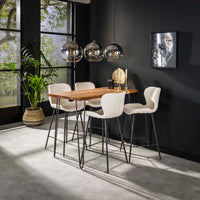 Bartisch Edge 130cm / Massiv Akazie