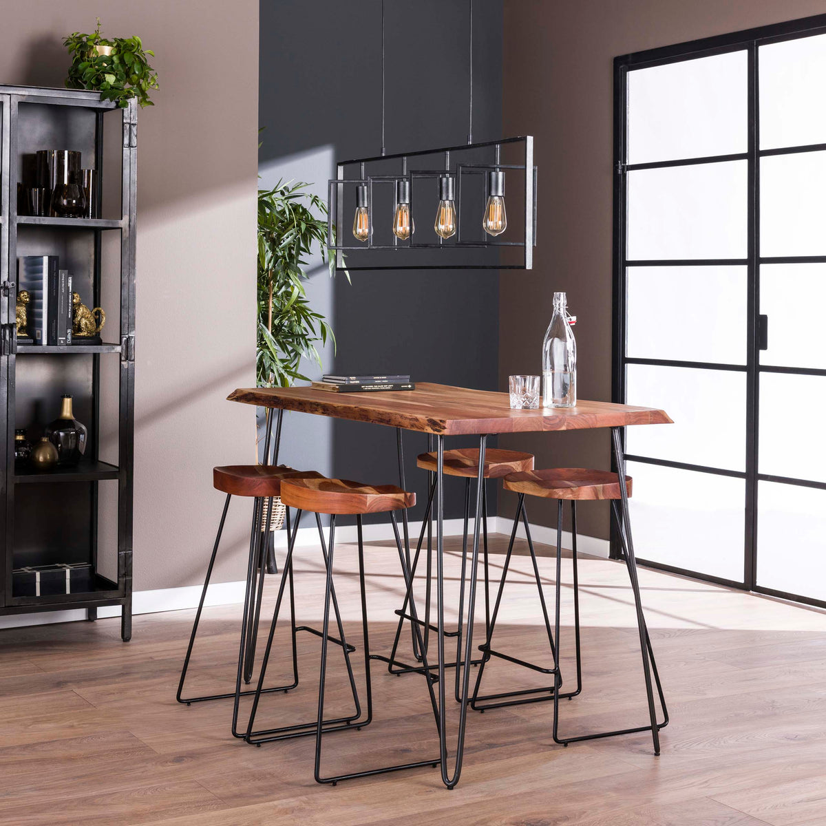 Bartisch Edge 130cm / Massiv Akazie