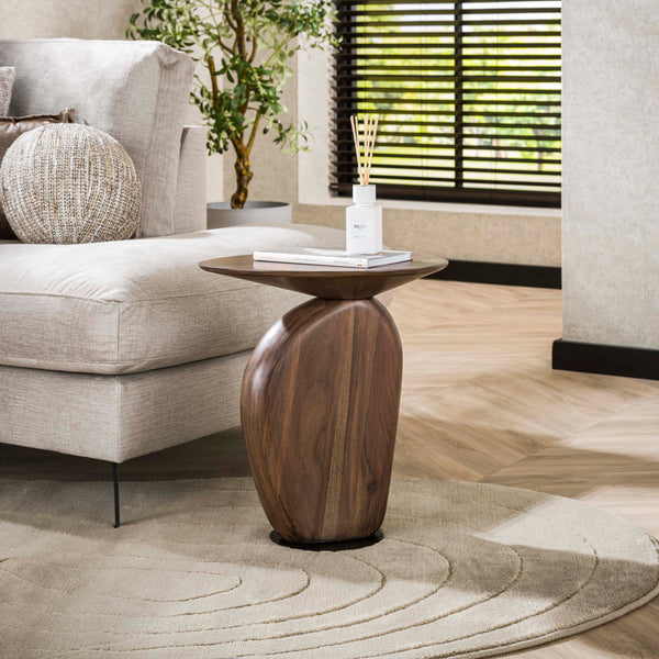 Beistelltisch Art Solid / Massiv Akazie glaze brown