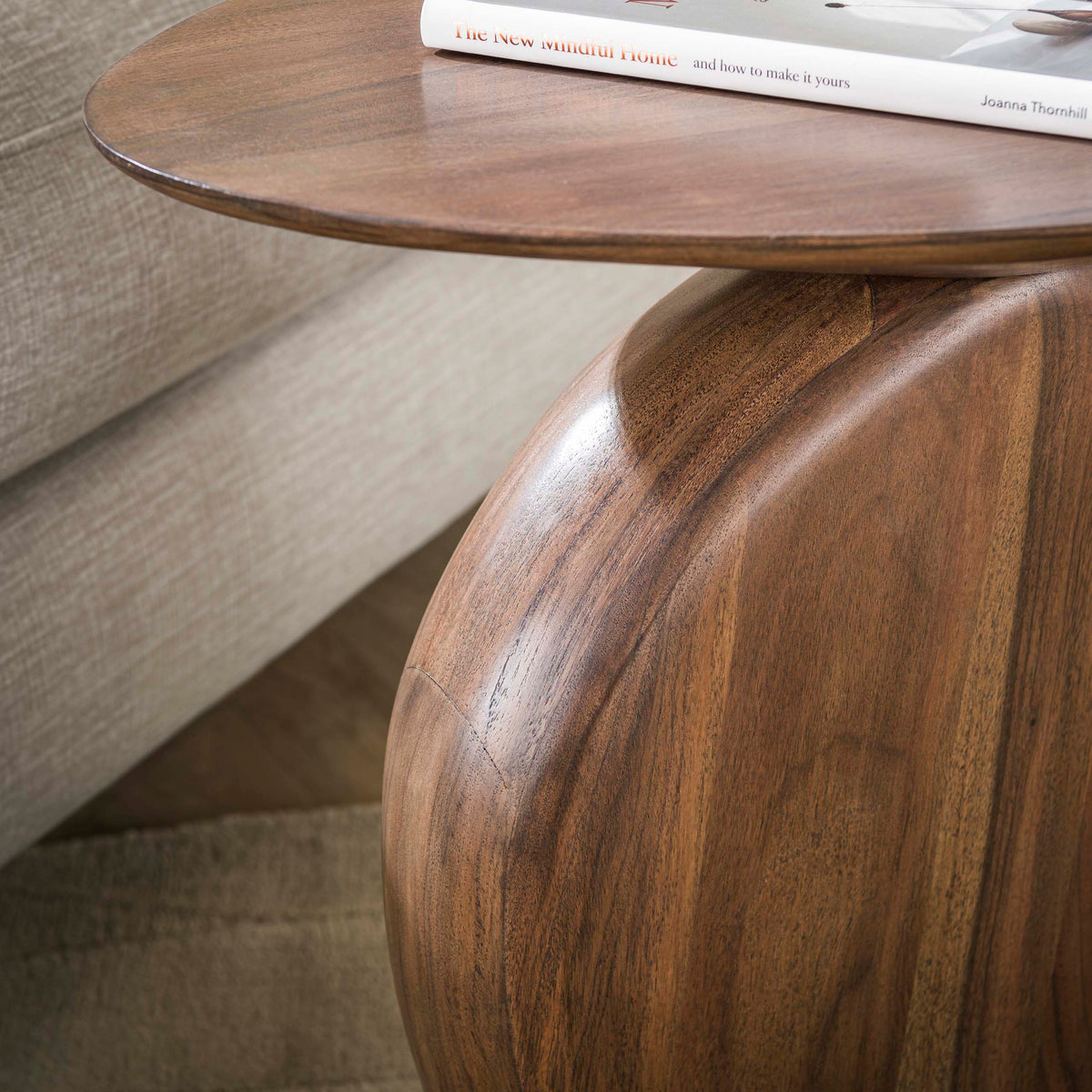 Beistelltisch Art Solid / Massiv Akazie glaze brown