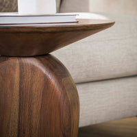 Beistelltisch Art Solid / Massiv Akazie glaze brown