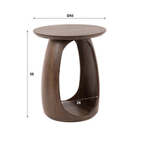 Beistelltisch Flow Solid S / Massiv Akazie glaze brown
