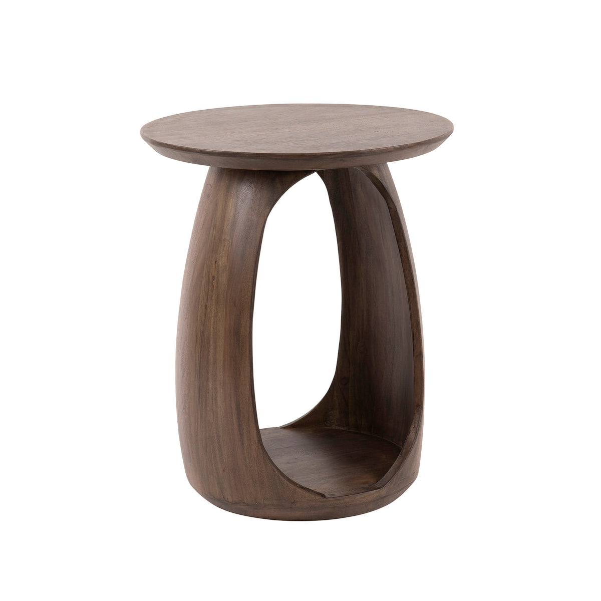 Beistelltisch Flow Solid S / Massiv Akazie glaze brown
