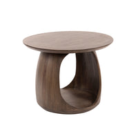 Beistelltisch Flow Solid M / Massiv Akazie glaze brown