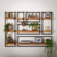 Wandregal Edge Frame / Massiv Akazie