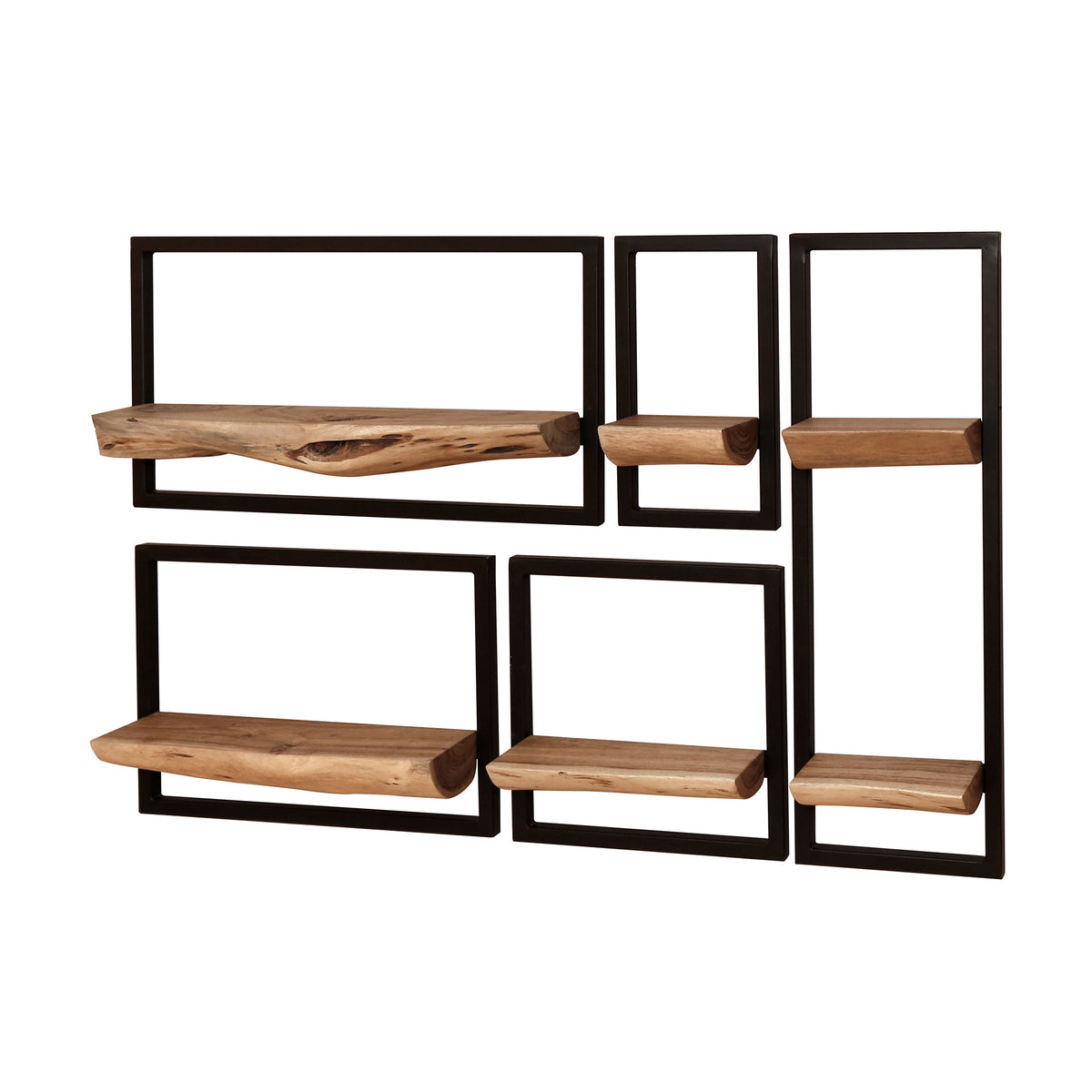 SNAKE Design shelf 165cm oak look bookcase with five shelves