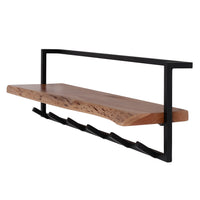 Garderobe Air Solid Hutablage 6 Haken / Massiv Akazie