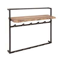 Garderobe Air Solid hoch Hutablage 2x6 Haken / Massiv Akazie